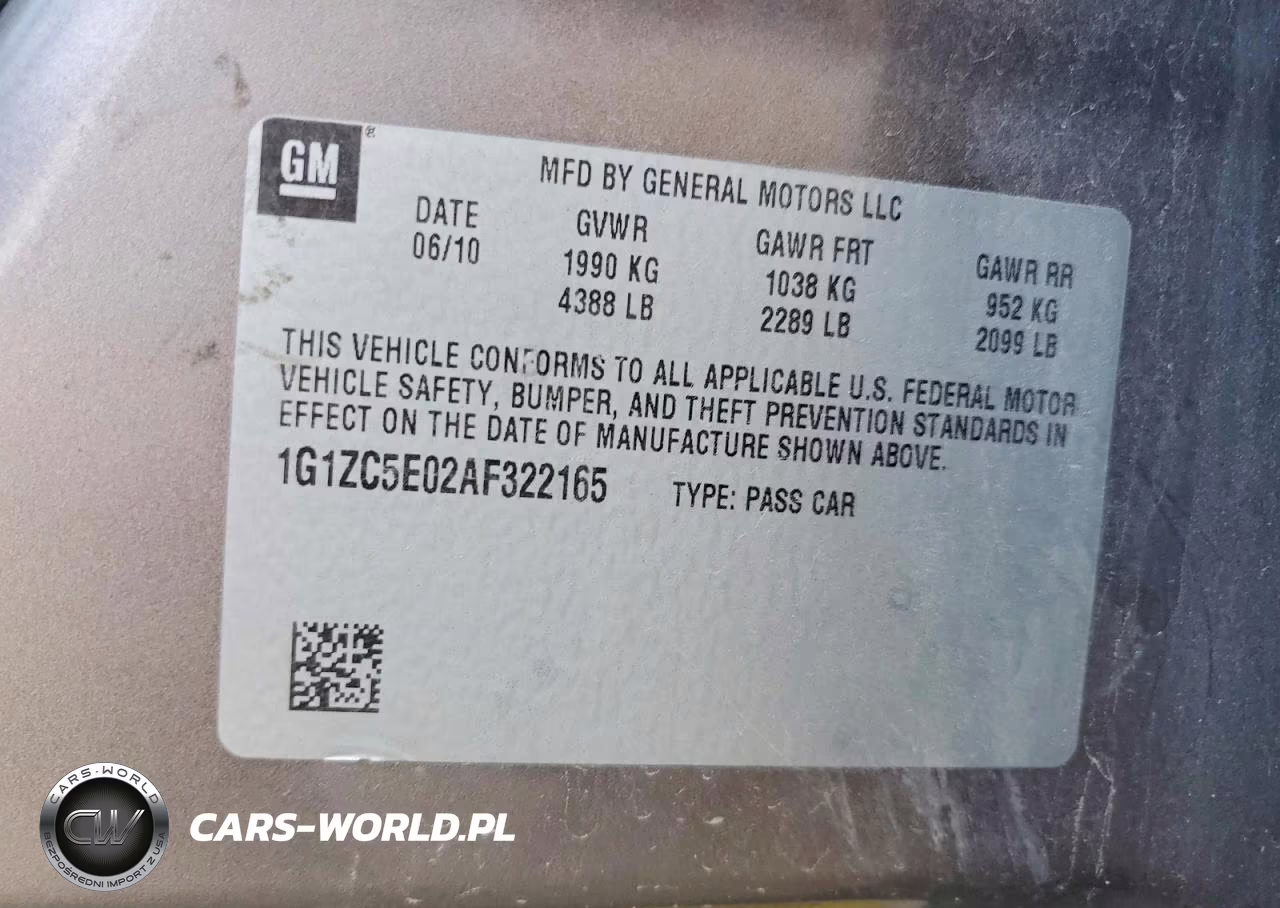 2010 Chevrolet Malibu 1Lt VIN:1G1ZC5E02AF322165 - 12