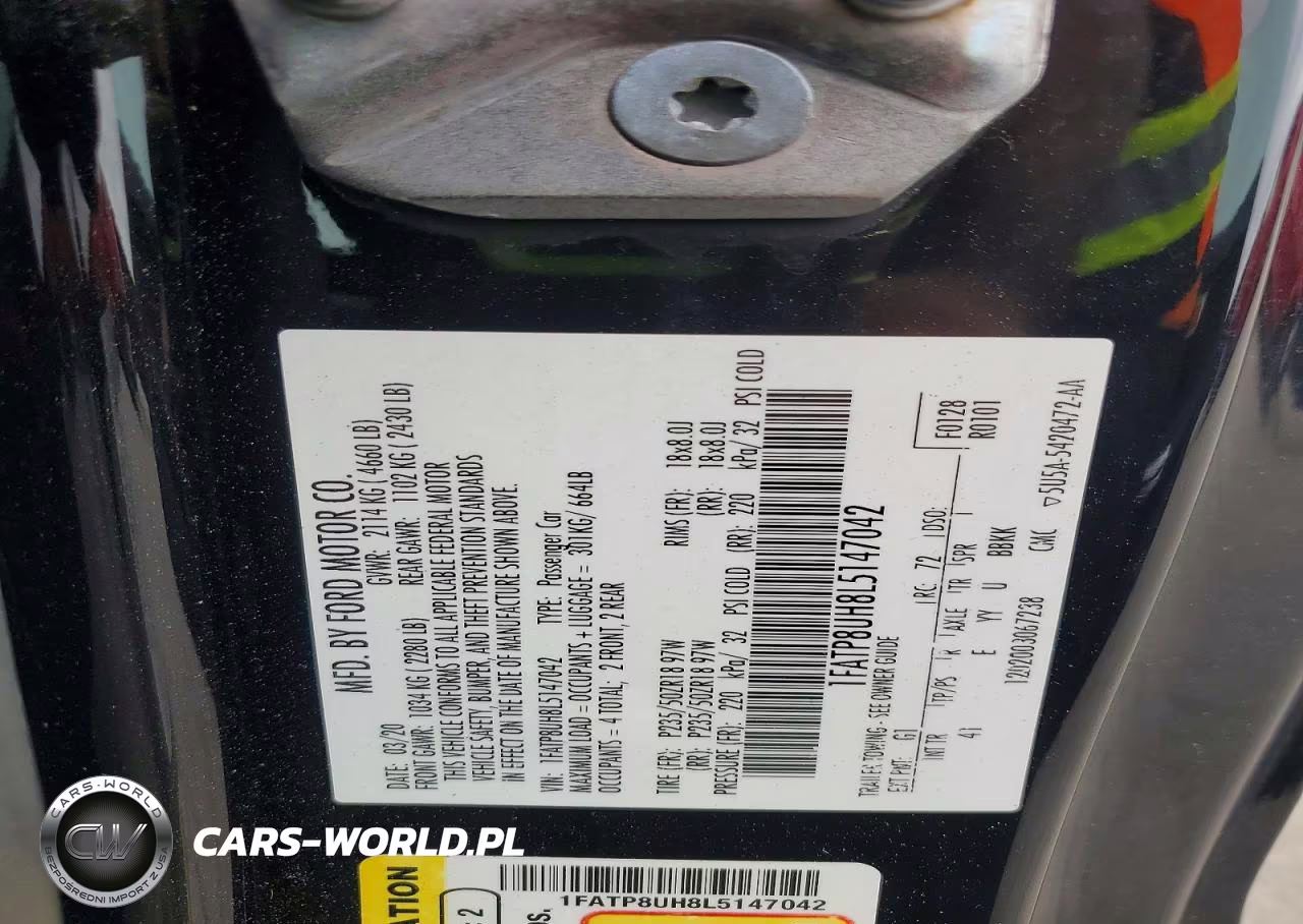 2020 Ford Mustang VIN:1FATP8UH8L5147042 - 13