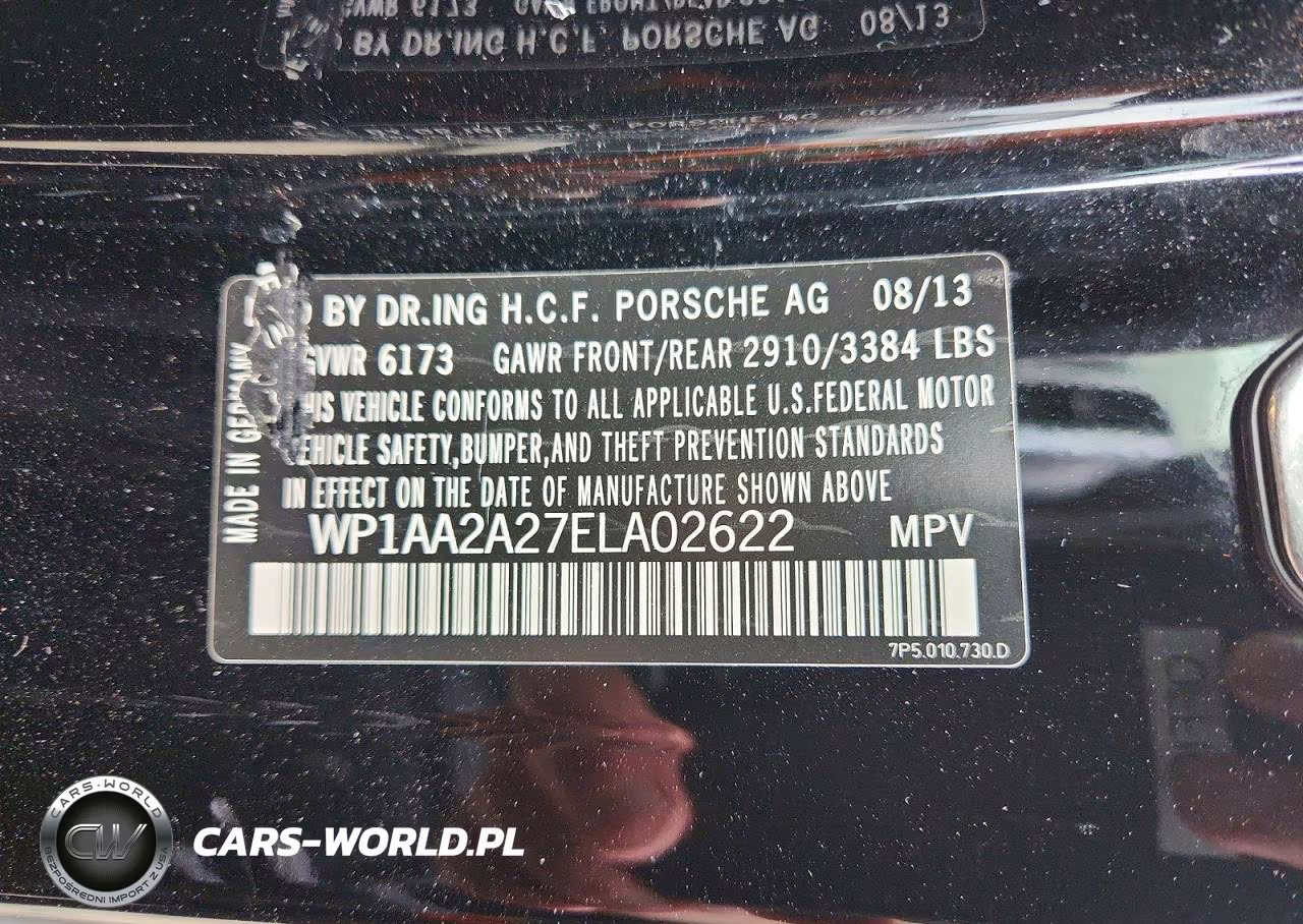 2014 Porsche Cayenne VIN:WP1AA2A27ELA02622 - 13