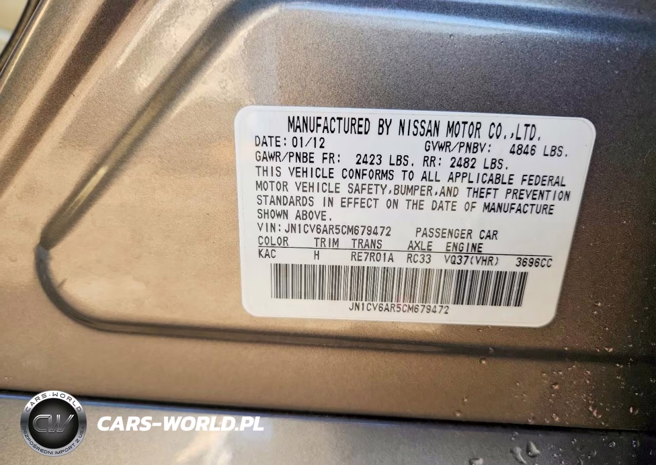 2012 Infiniti G37 Sedan X VIN:JN1CV6AR5CM679472 - 13
