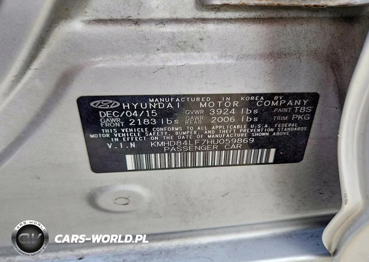 2017 Hyundai Elantra Se VIN:KMHD84LF7HU059869 - 13