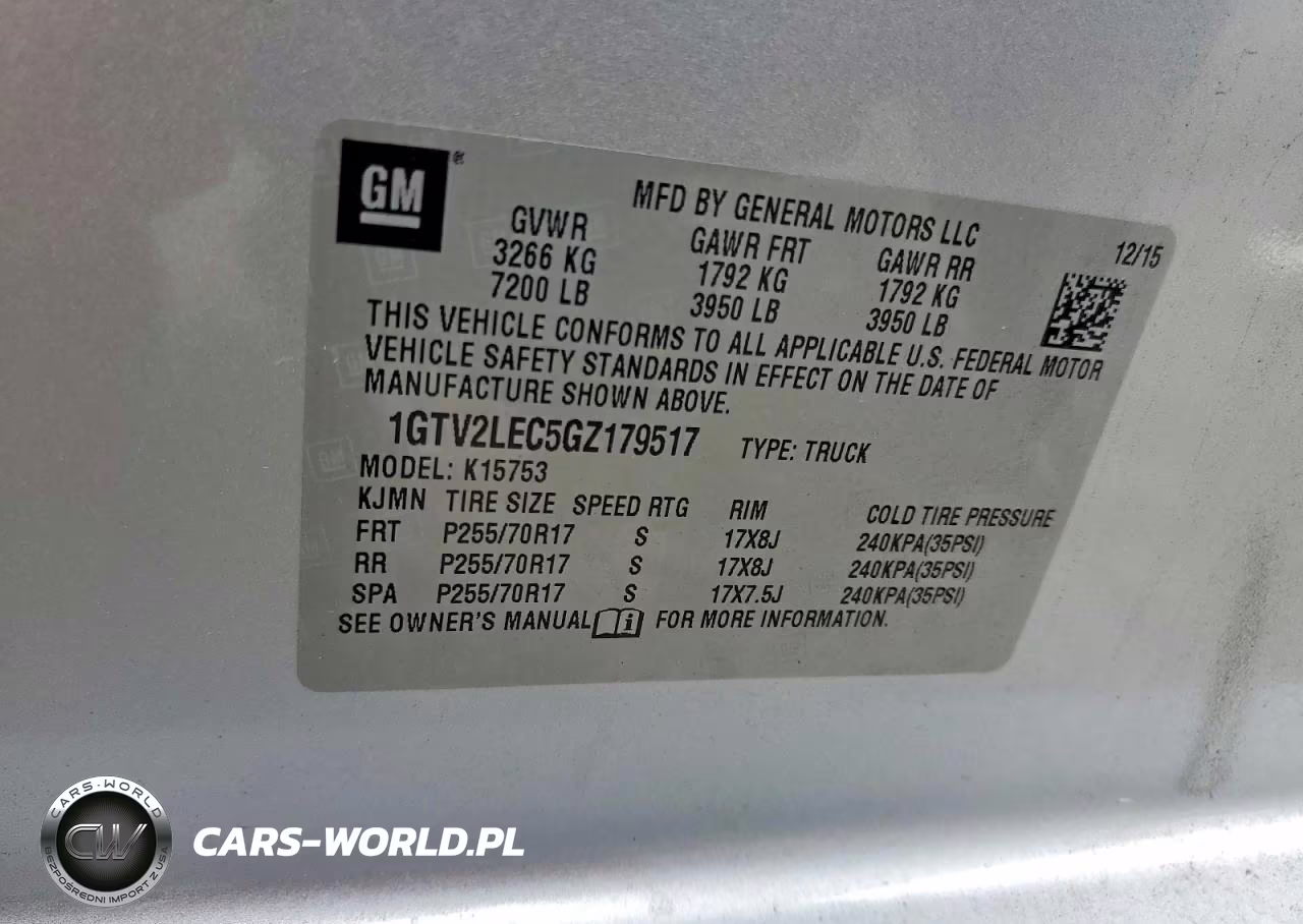 2016 GMC Sierra K1500 VIN:1GTV2LEC5GZ179517 - 13