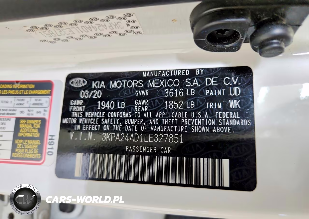 2020 Kia Rio S VIN:3KPA24AD1LE327851 - 12