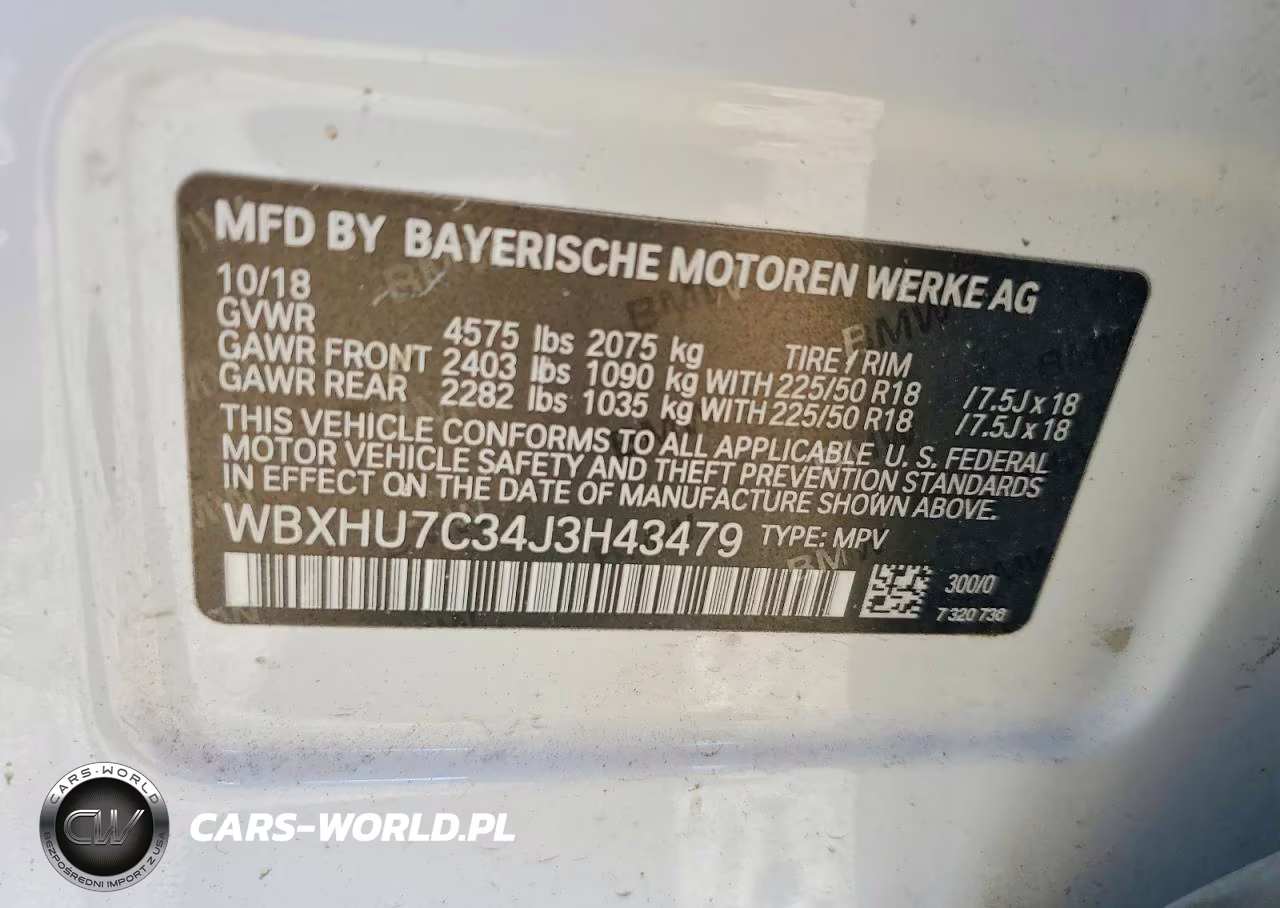 2018 BMW X1 Sdrive28I VIN:WBXHU7C34J3H43479 - 13