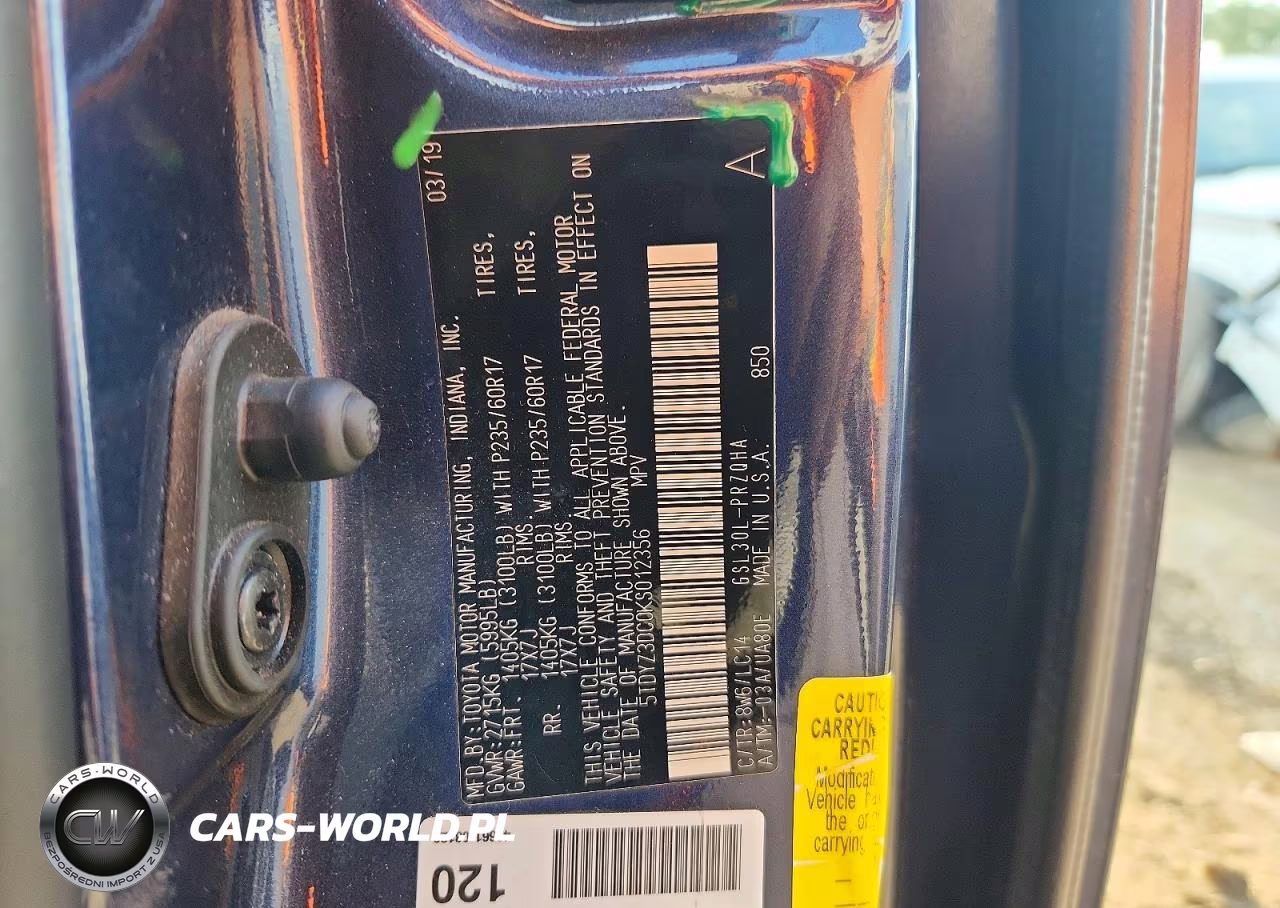 2019 Toyota Sienna Xle 8-Passenger VIN:5TDYZ3DC0KS012356 - 12