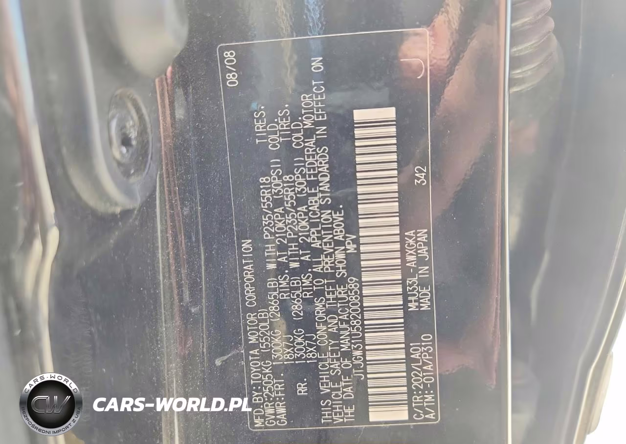 2008 Lexus Rx 400H VIN:JTJGW31U582008589 - 13