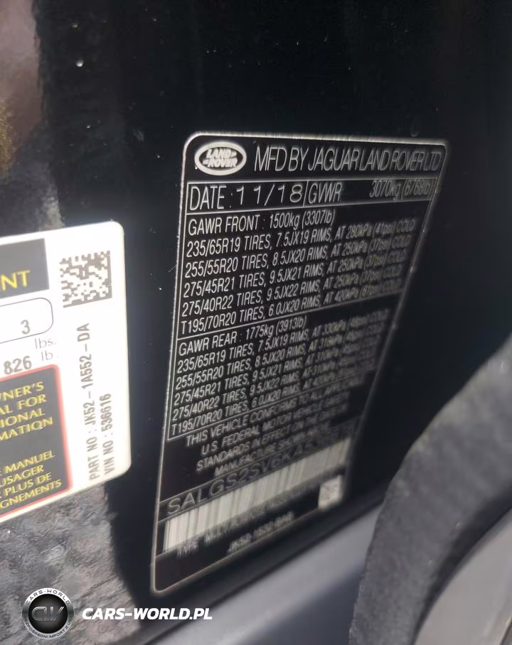 2019 Land Rover Range Rover Hse VIN:SALGS2SV6KA536616 - 13