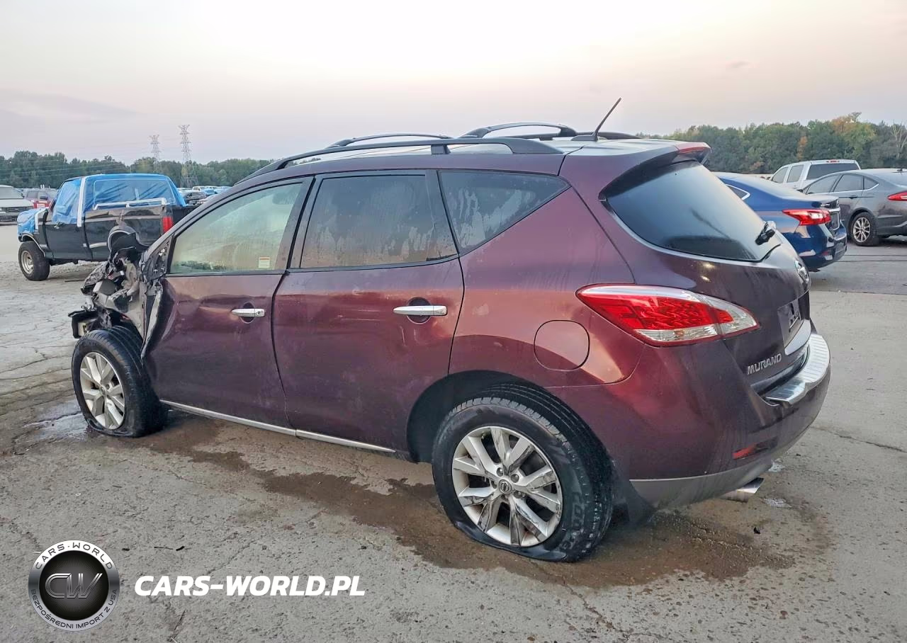 2014 Nissan Murano Sl VIN:JN8AZ1MU6EW410713 - 2