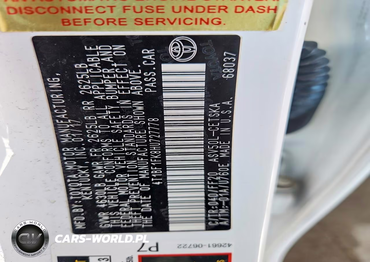 2017 Toyota Camry Se VIN:4T1BF1FK8HU727778 - 12