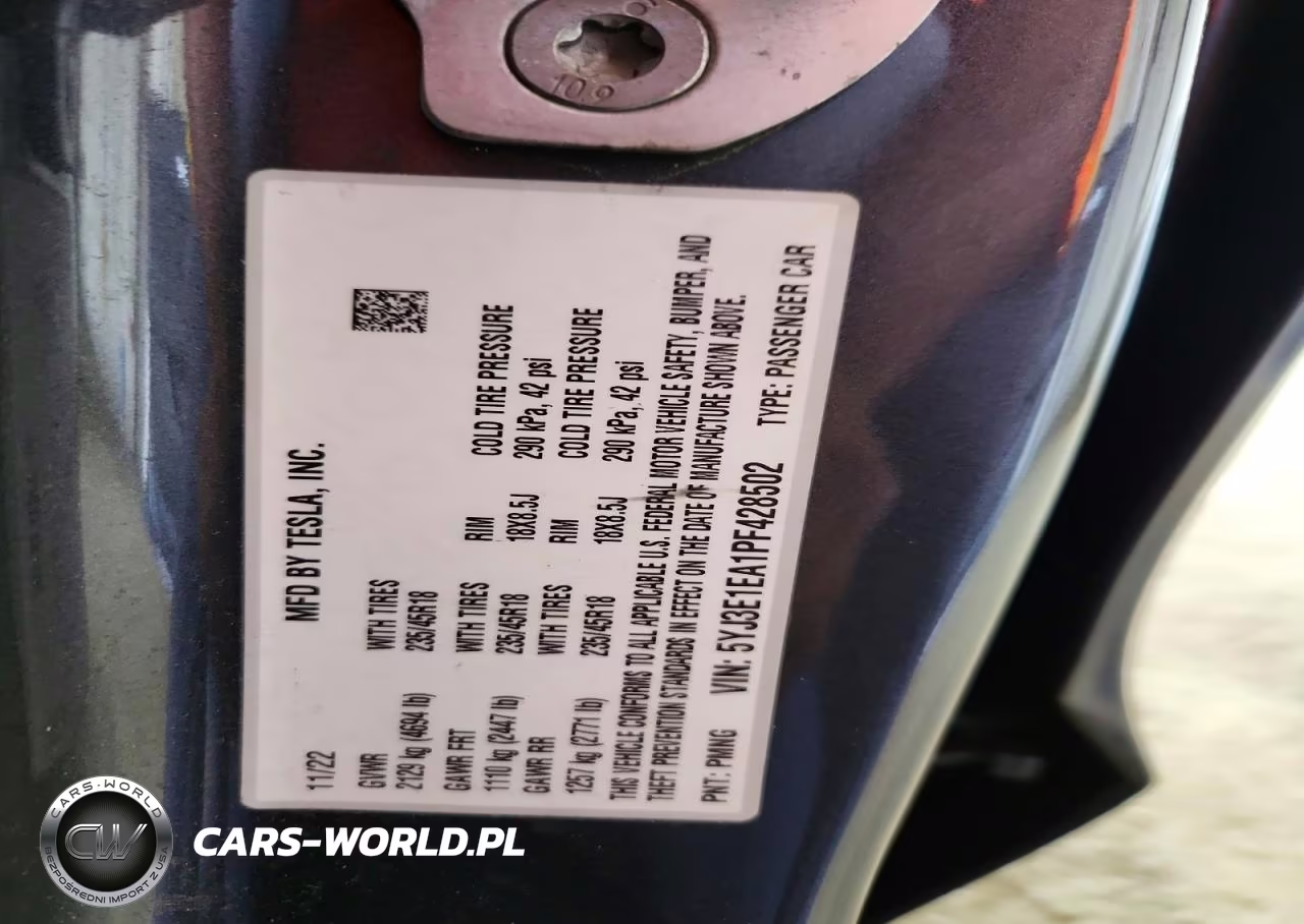 2023 Tesla Model 3 VIN:5YJ3E1EA1PF428502 - 13