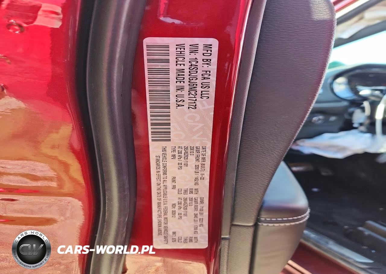 2022 Dodge Durango Srt 392 VIN:1C4SDJGJ6NC217172 - 13