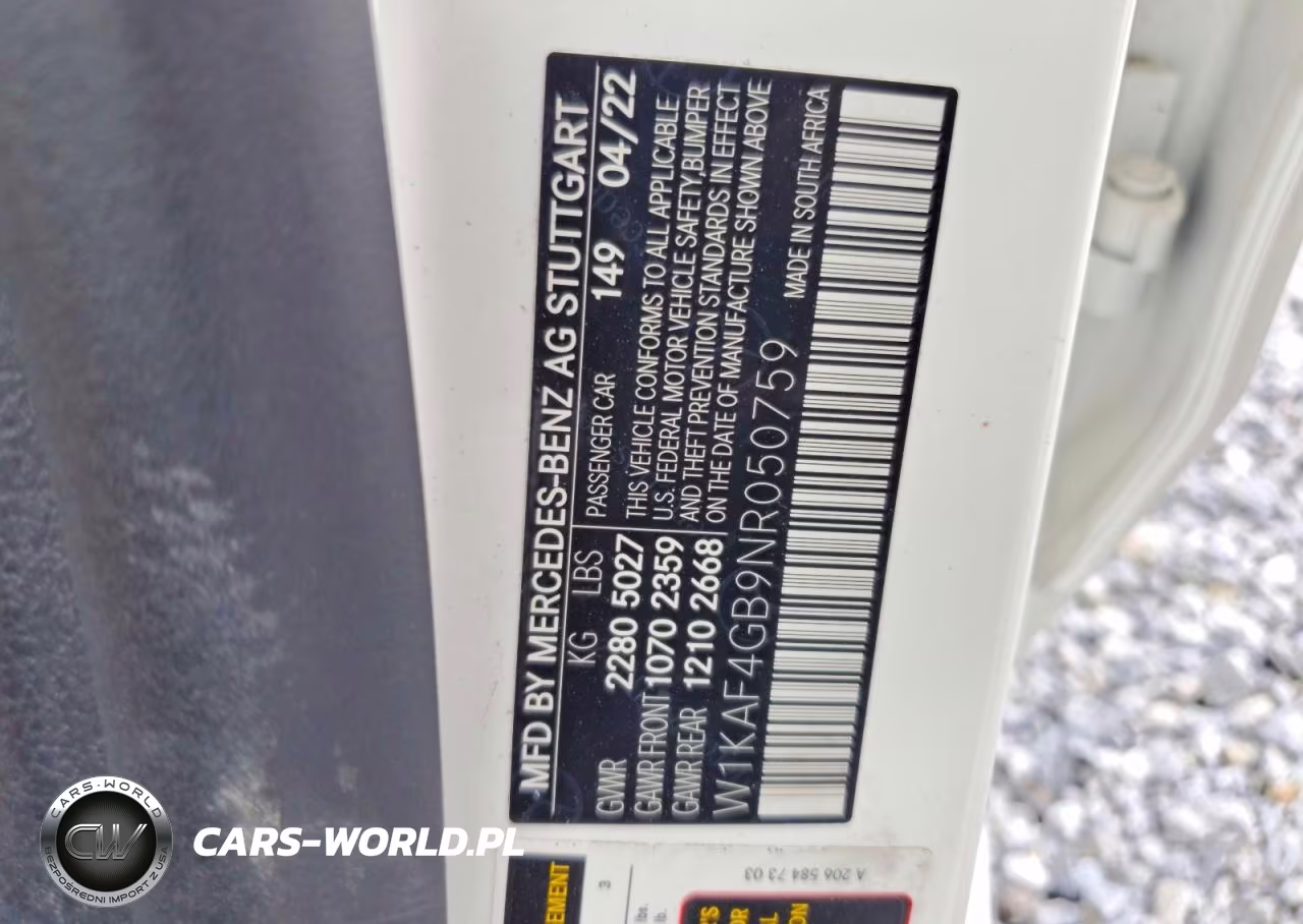 2022 Mercedes-Benz C 300 VIN:W1KAF4GB9NR050759 - 12
