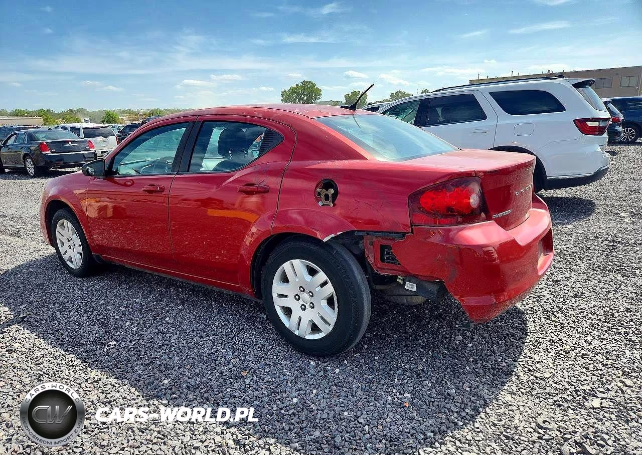 2013 Dodge Avenger Se VIN:1C3CDZAB8DN711478 - 2