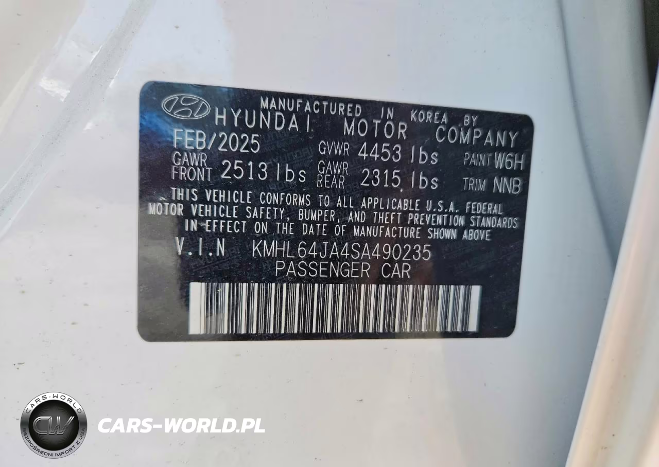 2025 Hyundai Sonata Sel VIN:KMHL64JA4SA490235 - 12