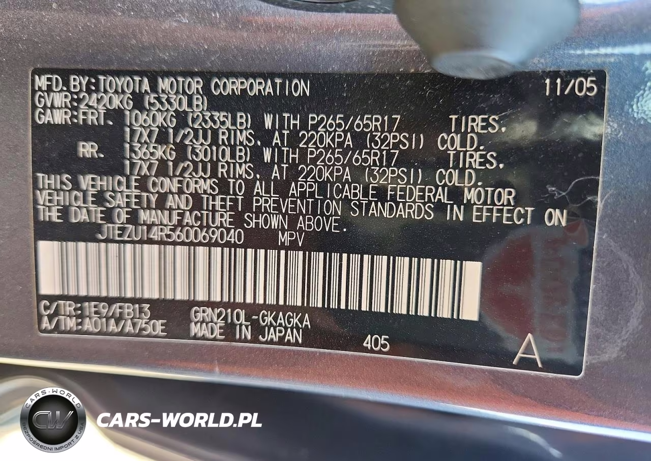 2006 Toyota 4Runner Sport Edition VIN:JTEZU14R560069040 - 13