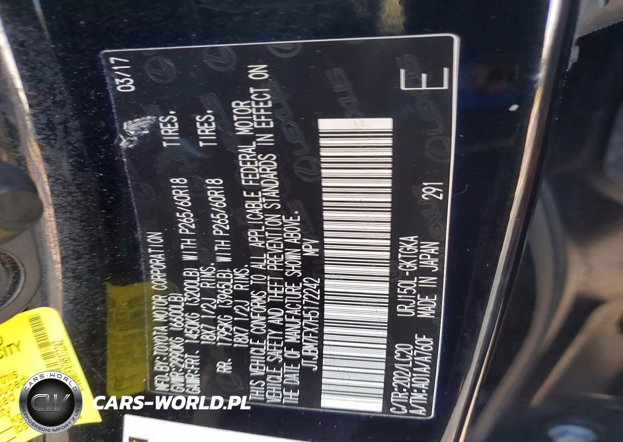 2017 Lexus Gx 460 VIN:JTJBM7FX7H5172242 - 13