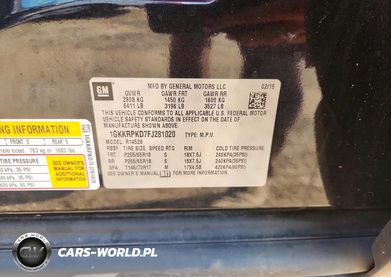 2015 GMC Acadia Sle VIN:1GKKRPKD7FJ281020 - 13