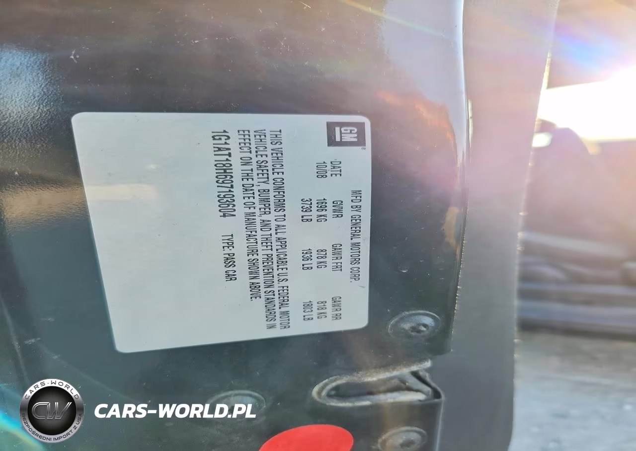 2009 Chevrolet Cobalt Lt VIN:1G1AT18H697193604 - 12
