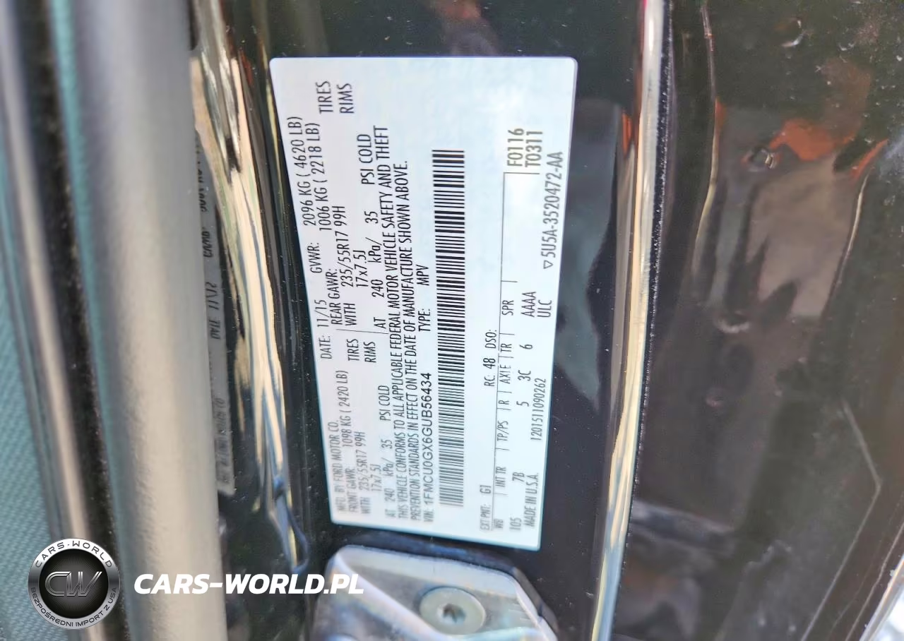 2016 Ford Escape Se VIN:1FMCU0GX6GUB56434 - 14