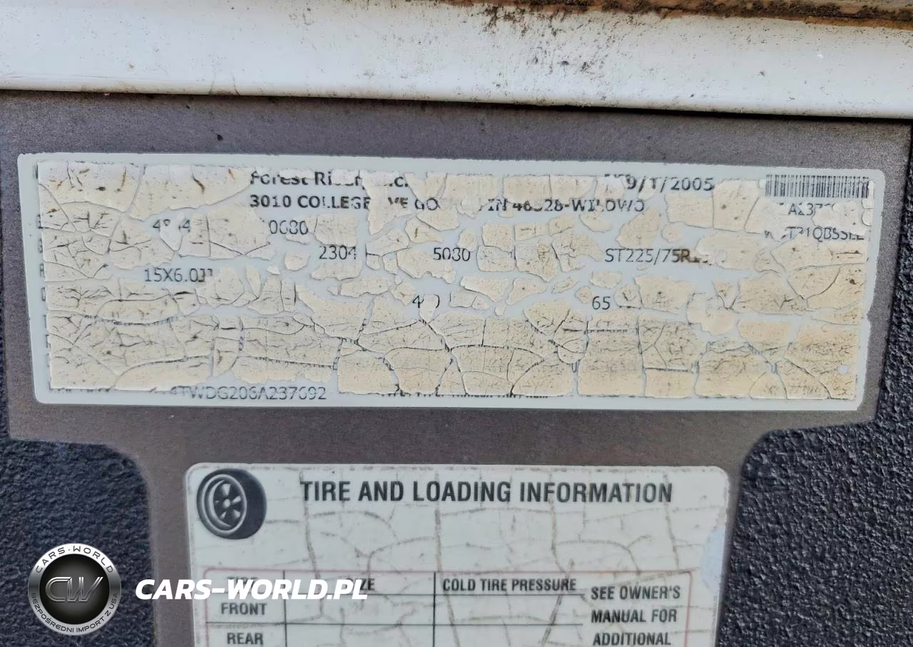 2006 Forest River Wildwood Camper VIN:4X4TWDG206A237692 - 10
