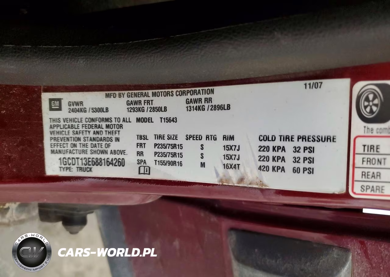 2008 Chevrolet Colorado VIN:1GCDT13E688164260 - 12