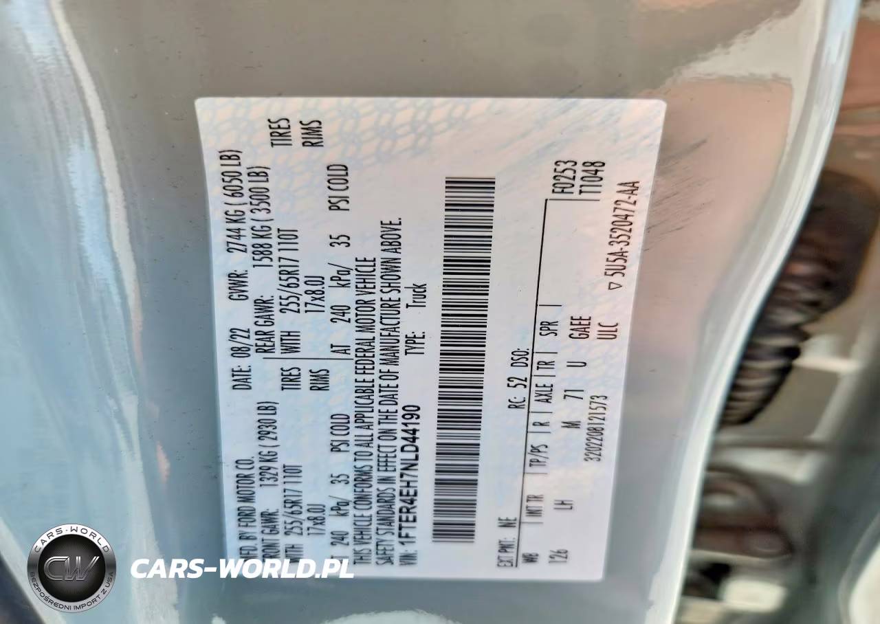 2022 Ford Ranger Xl VIN:1FTER4EH7NLD44190 - 12