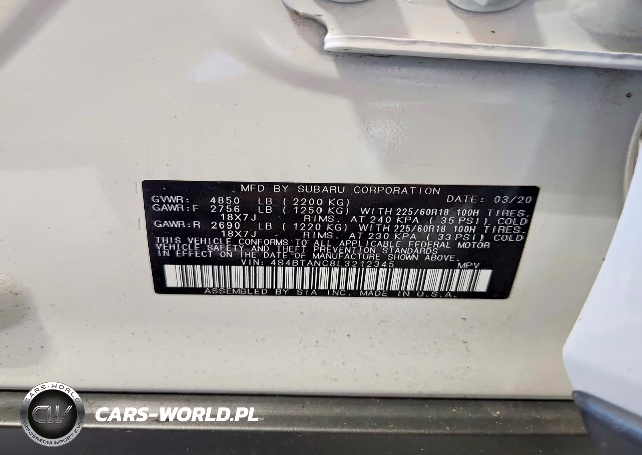 2020 Subaru Outback Limited VIN:4S4BTANC8L3212345 - 13