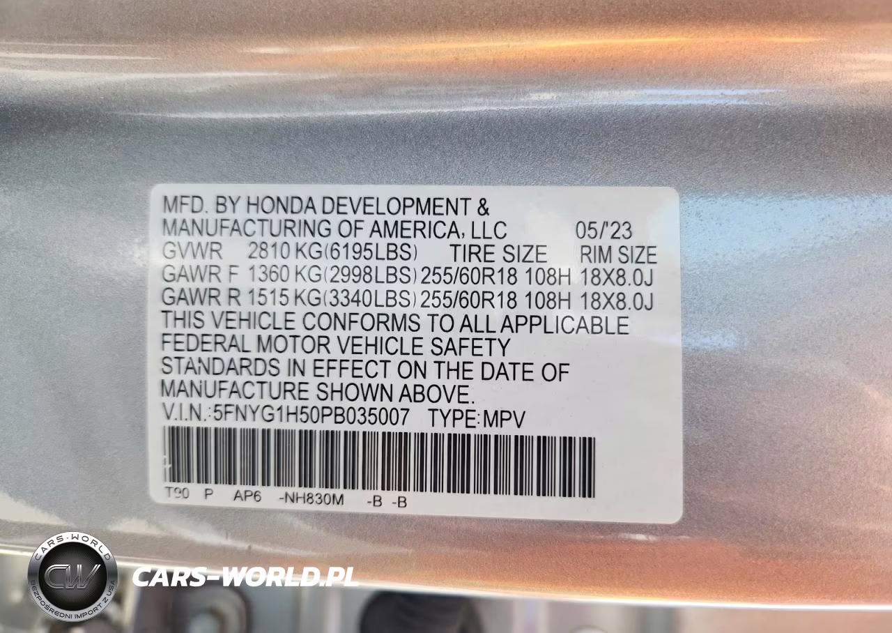 2023 Honda Pilot Exl VIN:5FNYG1H50PB035007 - 13