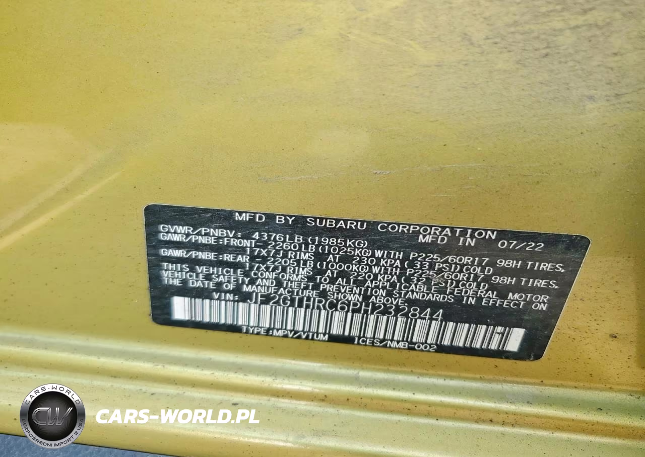 2023 Subaru Crosstrek Sport VIN:JF2GTHRC6PH232844 - 14