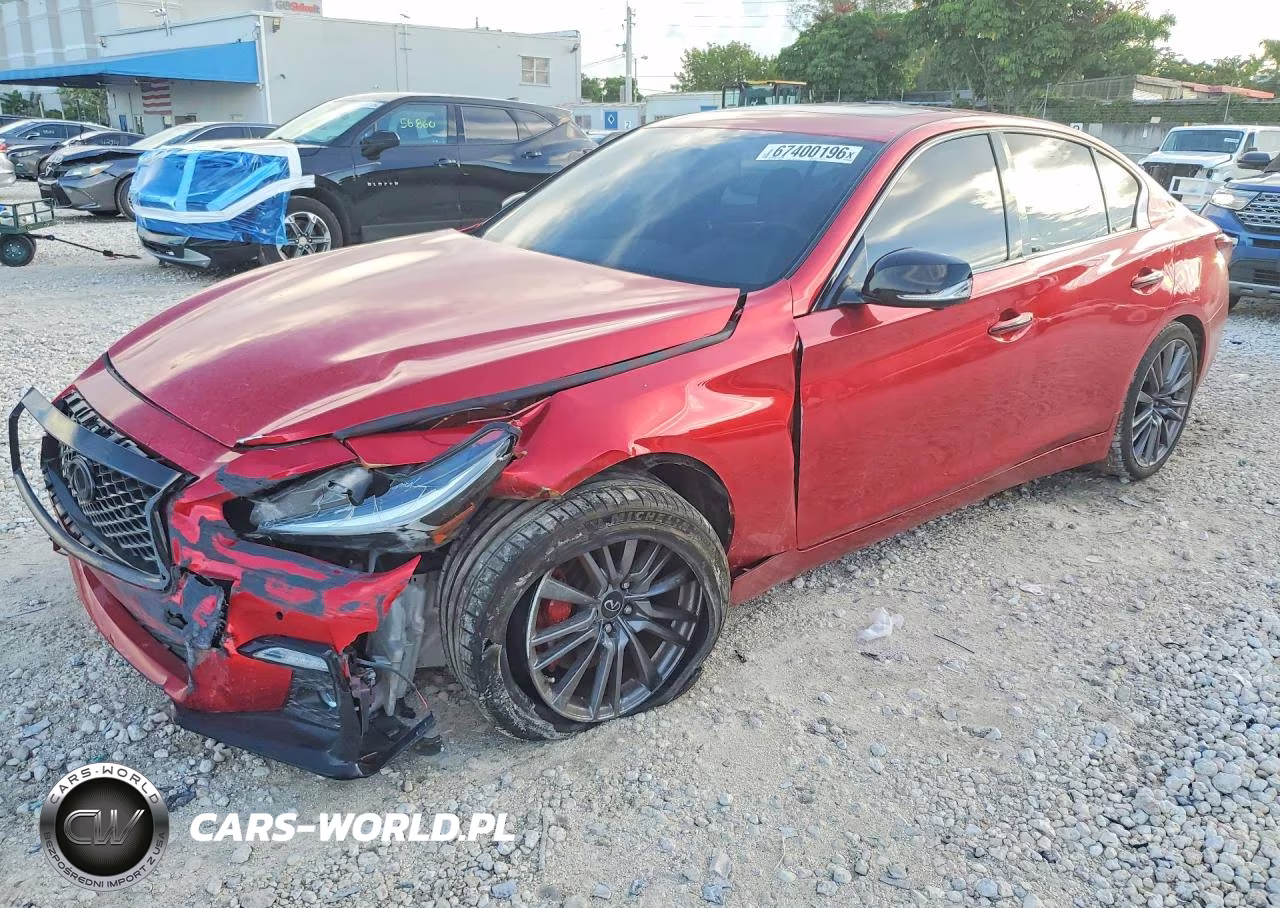 2023 Infiniti Q50 Red Sport 400 VIN:JN1FV7DPXPM570363 - 1
