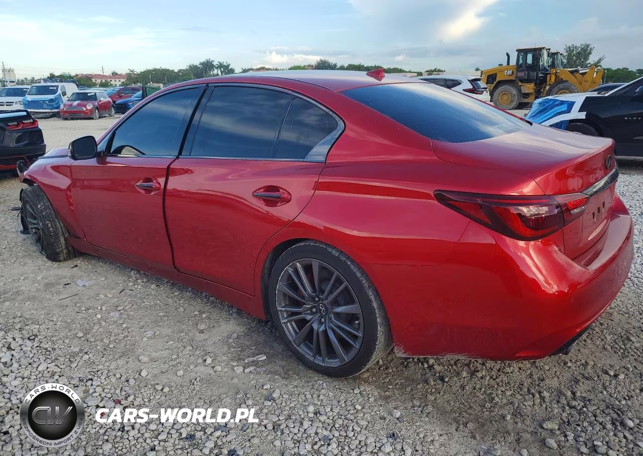 2023 Infiniti Q50 Red Sport 400 VIN:JN1FV7DPXPM570363 - 2