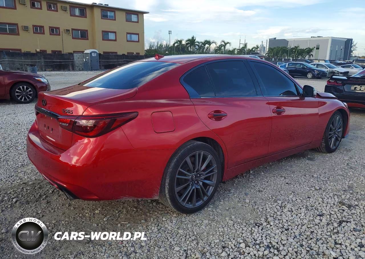 2023 Infiniti Q50 Red Sport 400 VIN:JN1FV7DPXPM570363 - 3