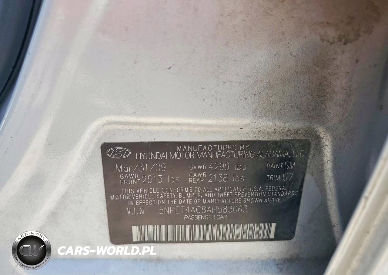 2010 Hyundai Sonata Gls VIN:5NPET4AC8AH583063 - 12
