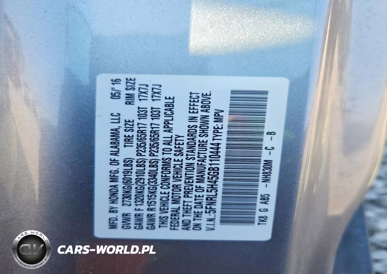 2016 Honda Odyssey Ex VIN:5FNRL5H45GB110444 - 13