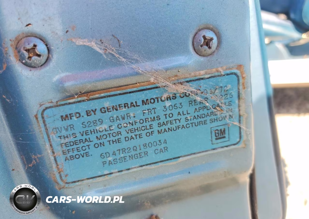 1972 Cadillac Deville VIN:6D47R2Q180034 - 12