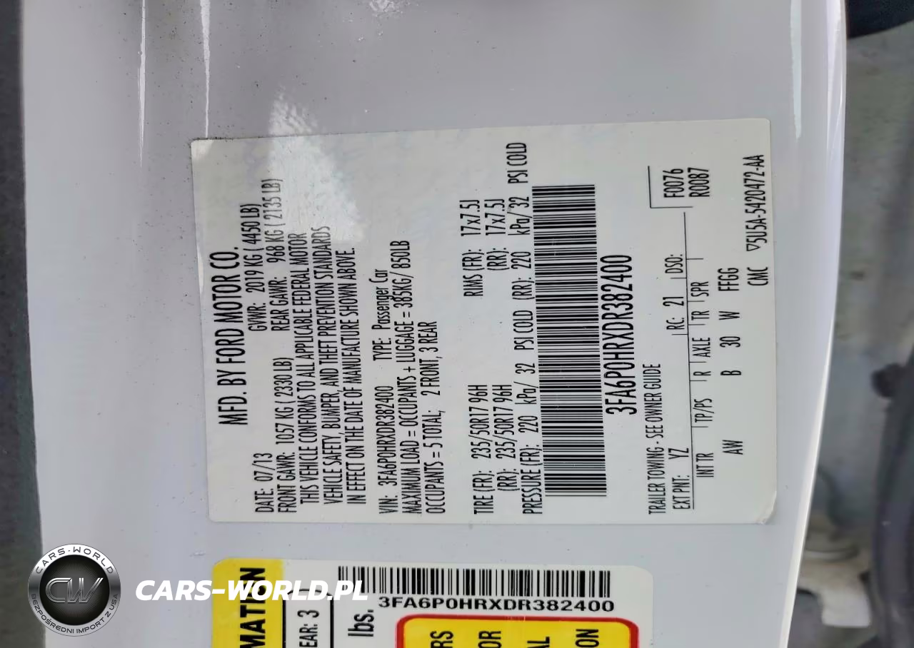 2013 Ford Fusion Se VIN:3FA6P0HRXDR382400 - 12