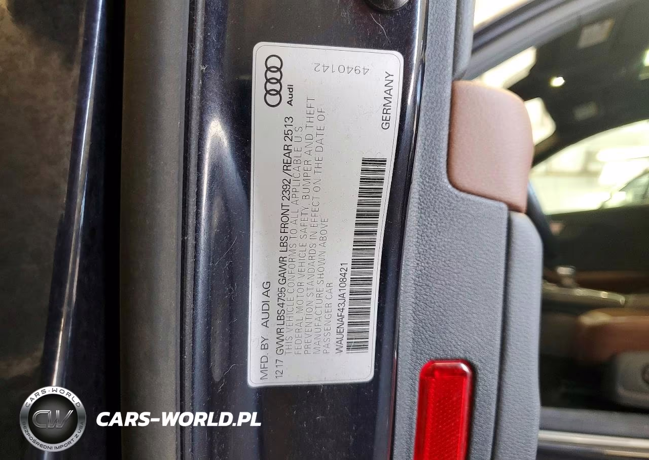 2018 Audi A4 Premium Plus VIN:WAUENAF43JA108421 - 12
