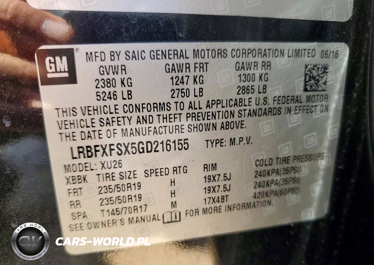 2016 Buick Envision Premium VIN:LRBFXFSX5GD216155 - 13