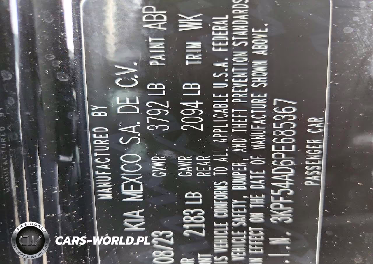 2023 Kia Forte Gt Line VIN:3KPF54AD6PE685367 - 12