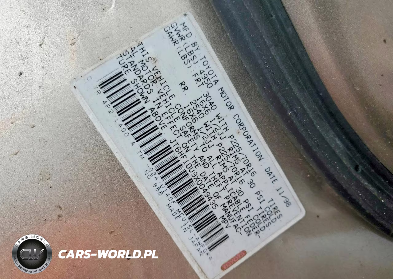 1998 Lexus Rx 300 VIN:JT6HF10U9X0049435 - 13
