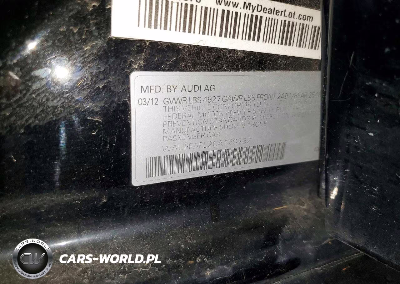 2012 Audi A4 Premium Plus VIN:WAUFFAFL2CA120362 - 12