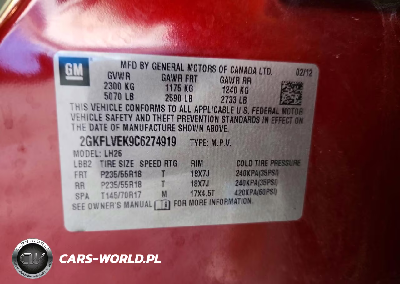 2012 GMC Terrain Slt VIN:2GKFLVEK9C6274919 - 13