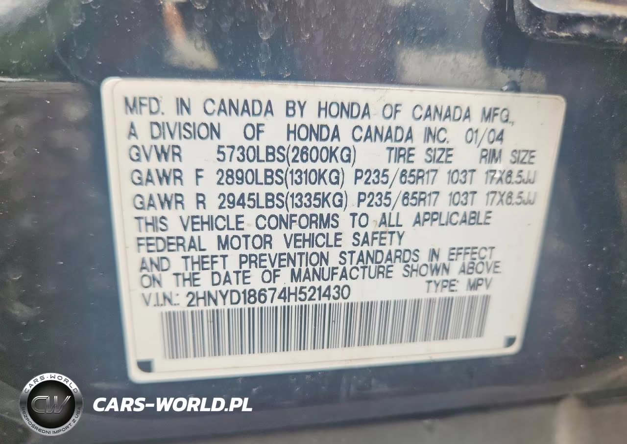 2004 Acura Mdx Touring VIN:2HNYD18674H521430 - 13