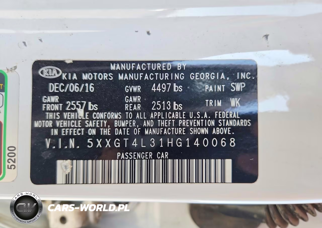 2017 Kia Optima Lx VIN:5XXGT4L31HG140068 - 13