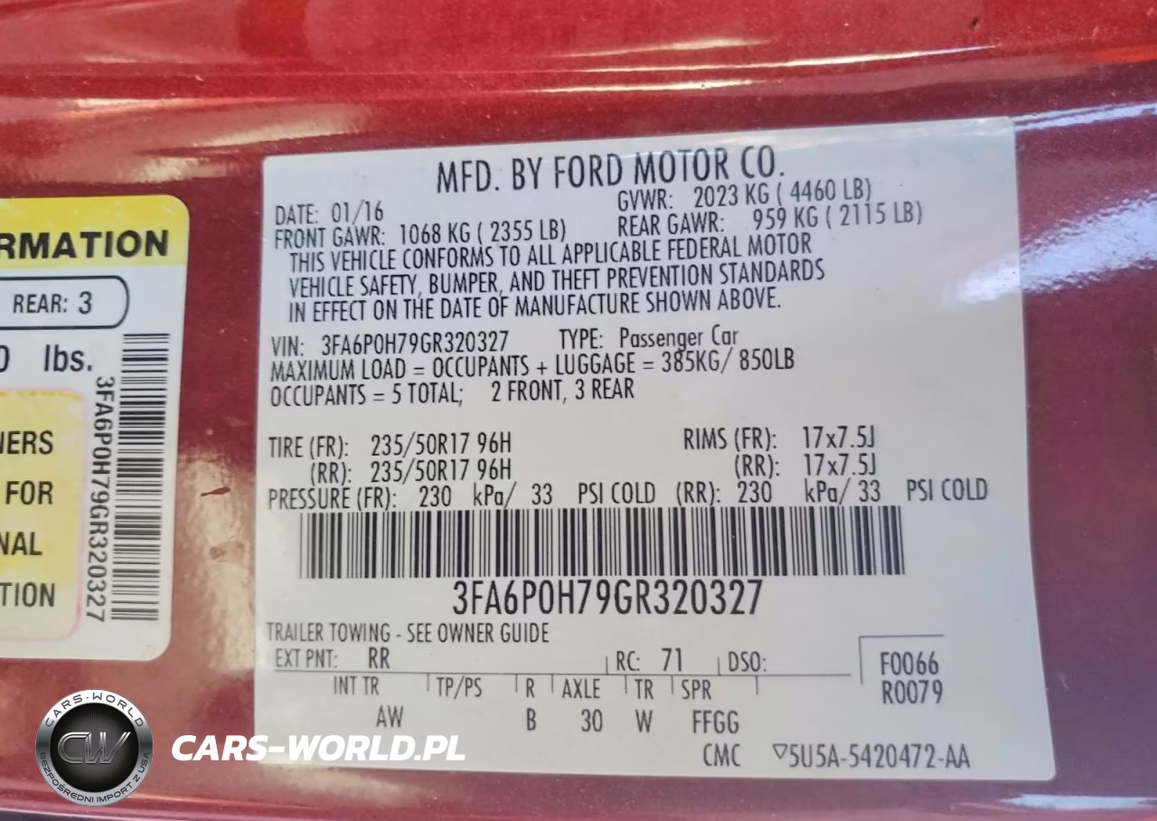 2016 Ford Fusion Se VIN:3FA6P0H79GR320327 - 12