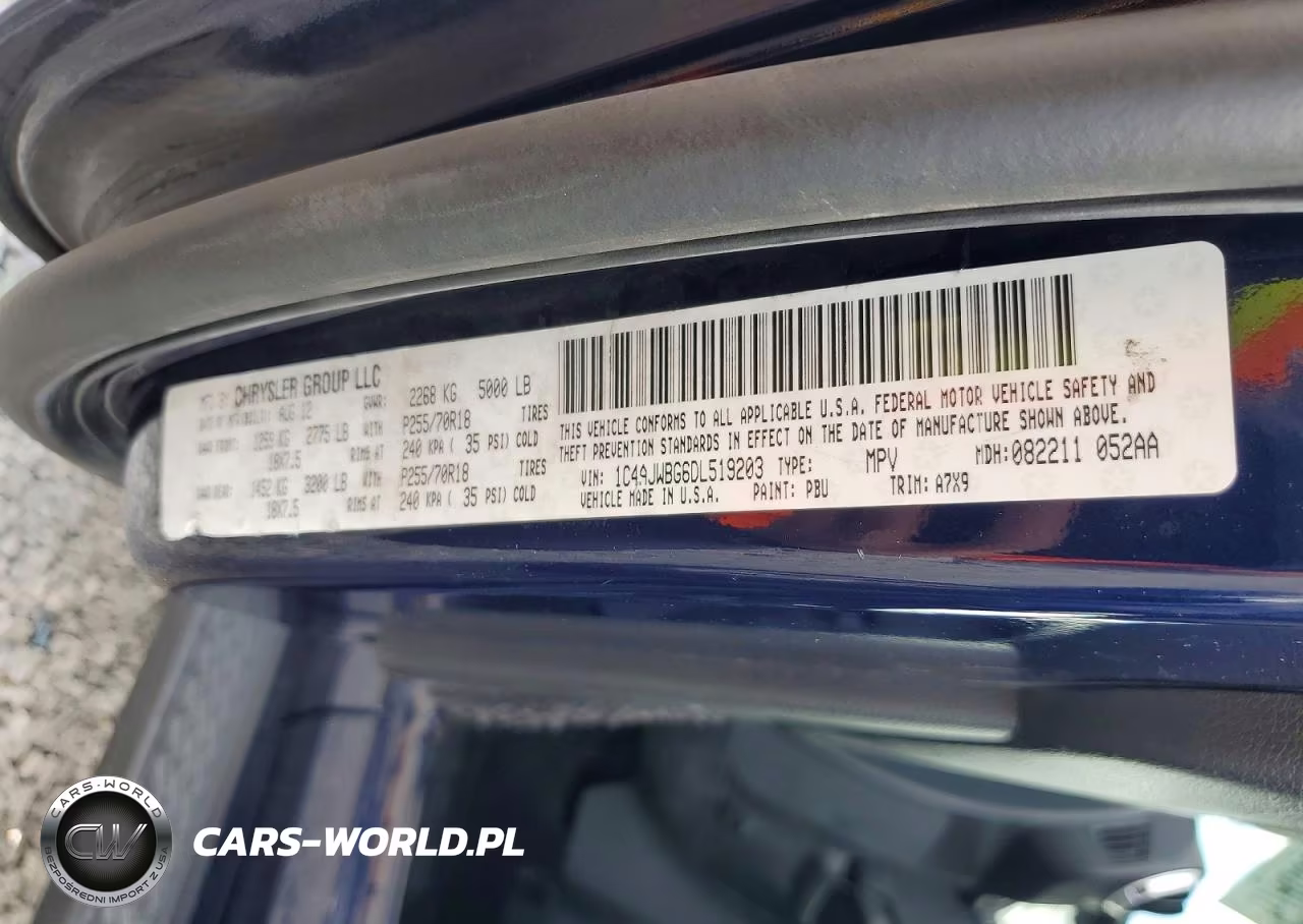 2013 Jeep Wrangler Sahara VIN:1C4AJWBG6DL519203 - 13