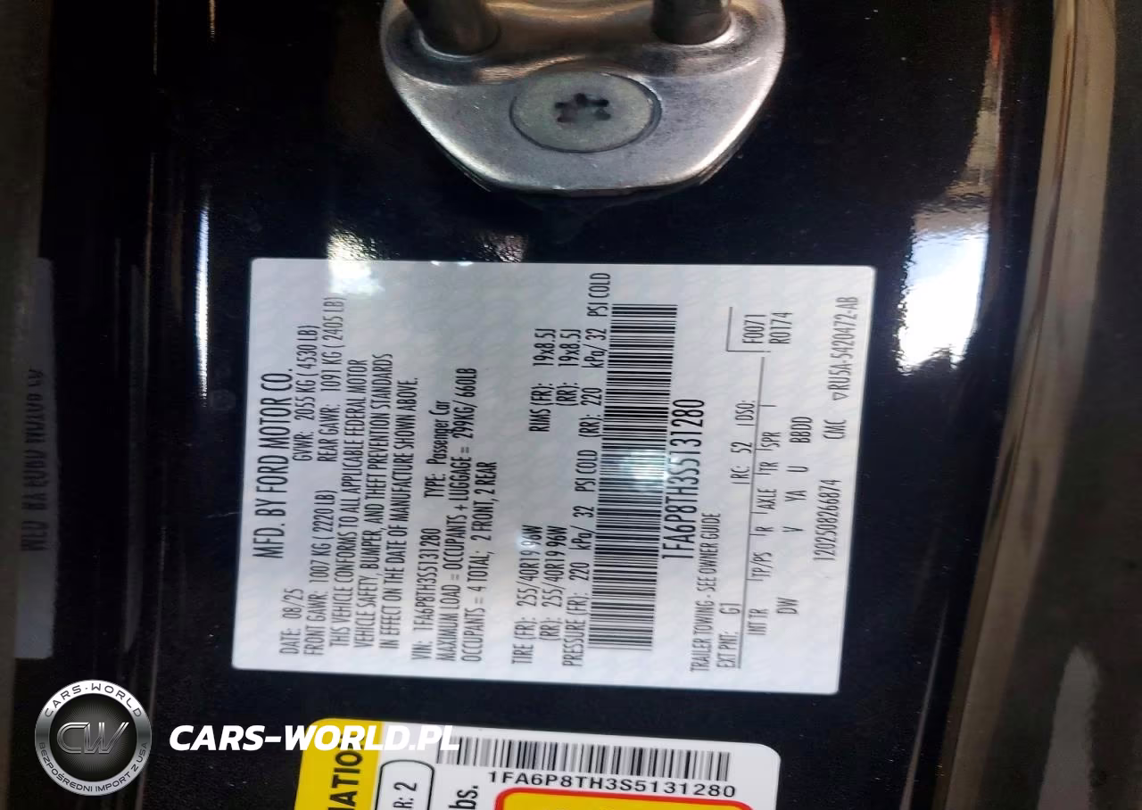 2025 Ford Mustang VIN:1FA6P8TH3S5131280 - 13