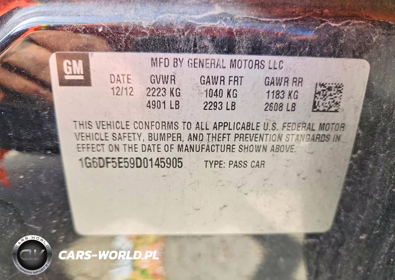 2013 Cadillac Cts Luxury Collection VIN:1G6DF5E59D0145905 - 12