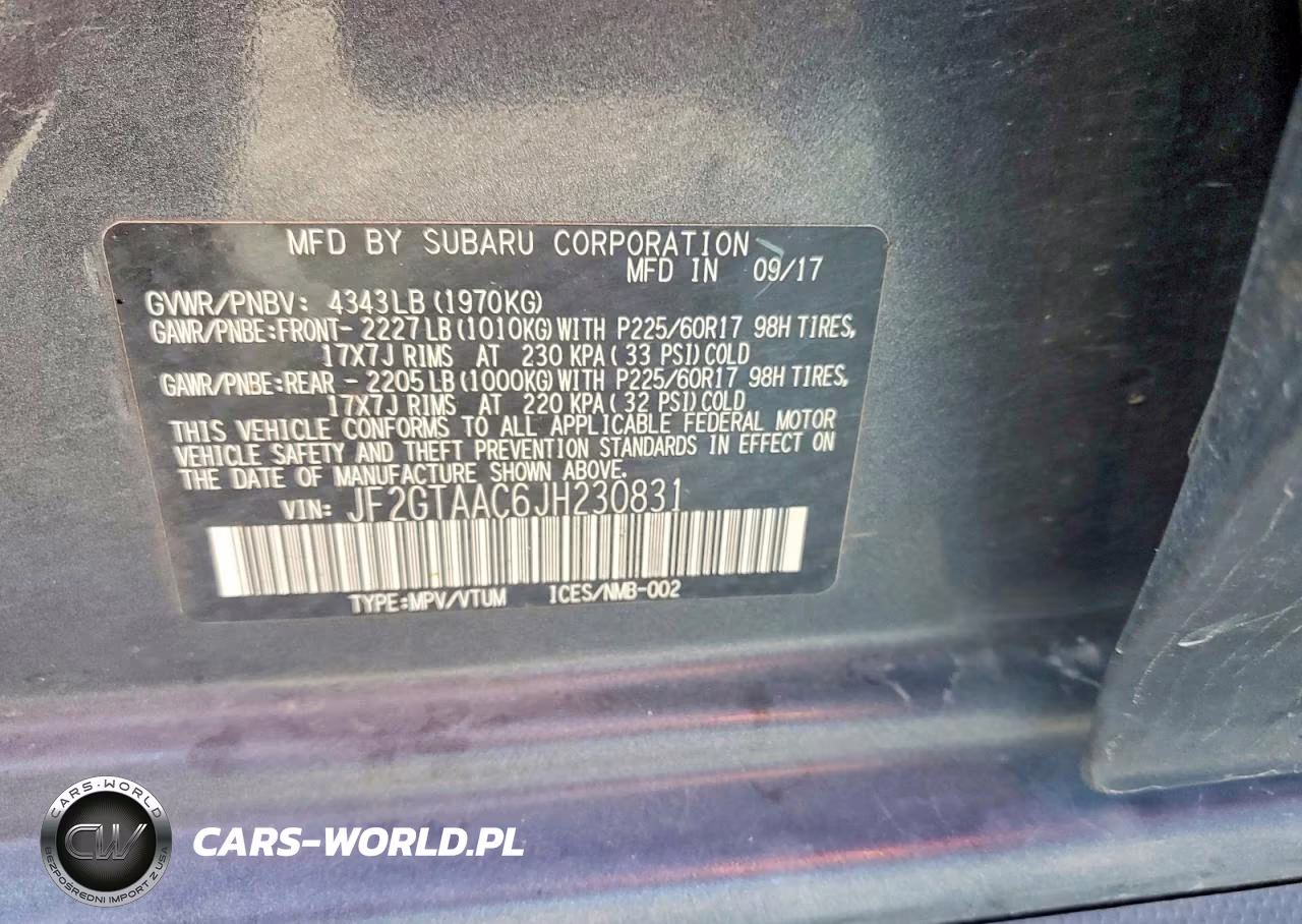 2018 Subaru Crosstrek VIN:JF2GTAAC6JH230831 - 13