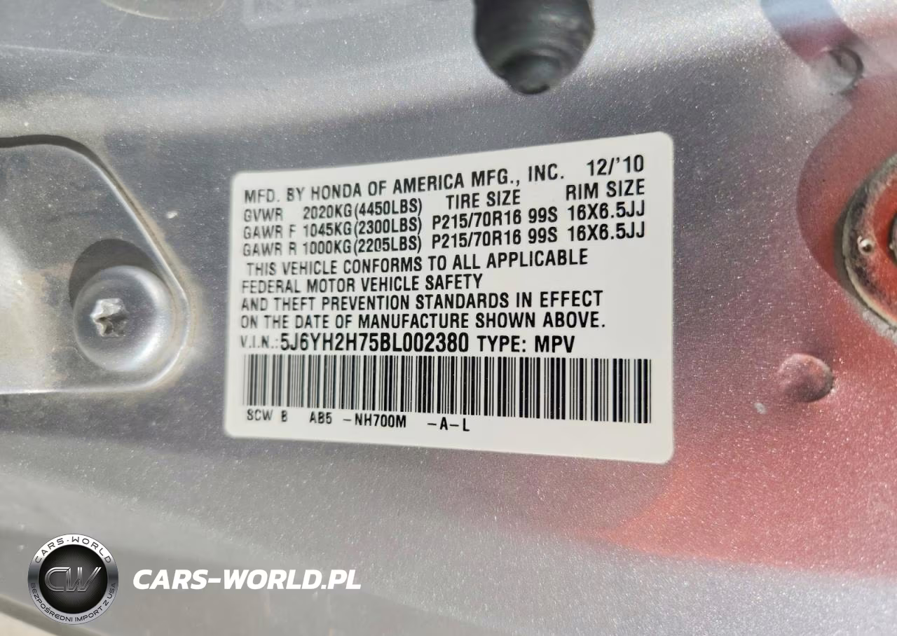 2011 Honda Element Ex VIN:5J6YH2H75BL002380 - 12